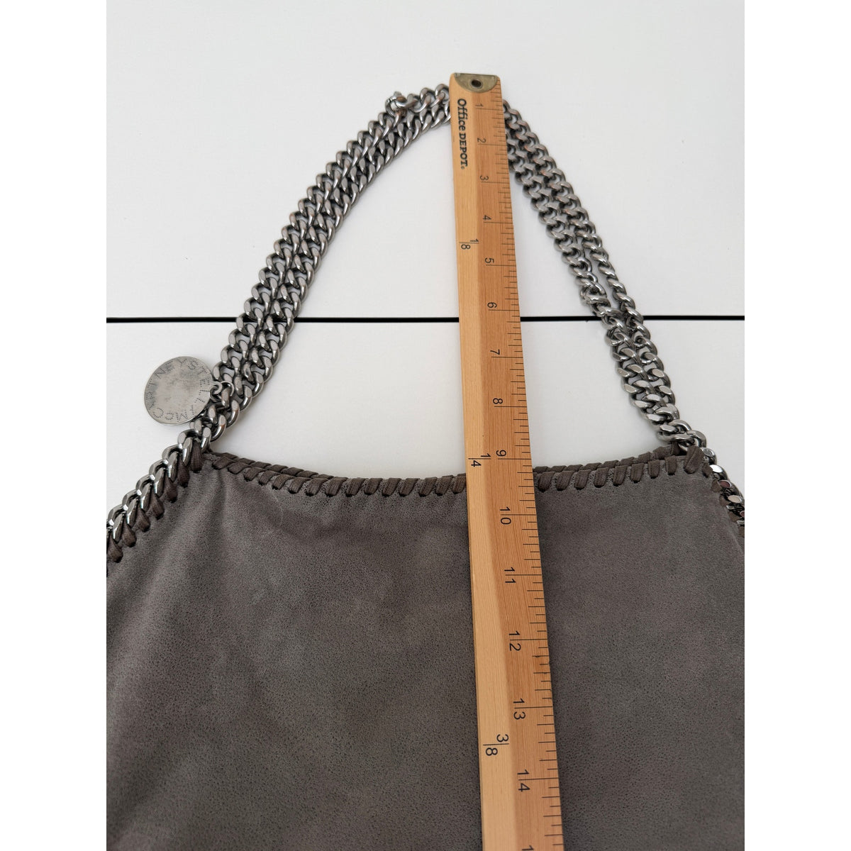 Stella McCartney Gray Chain Tote Bag Women's Large