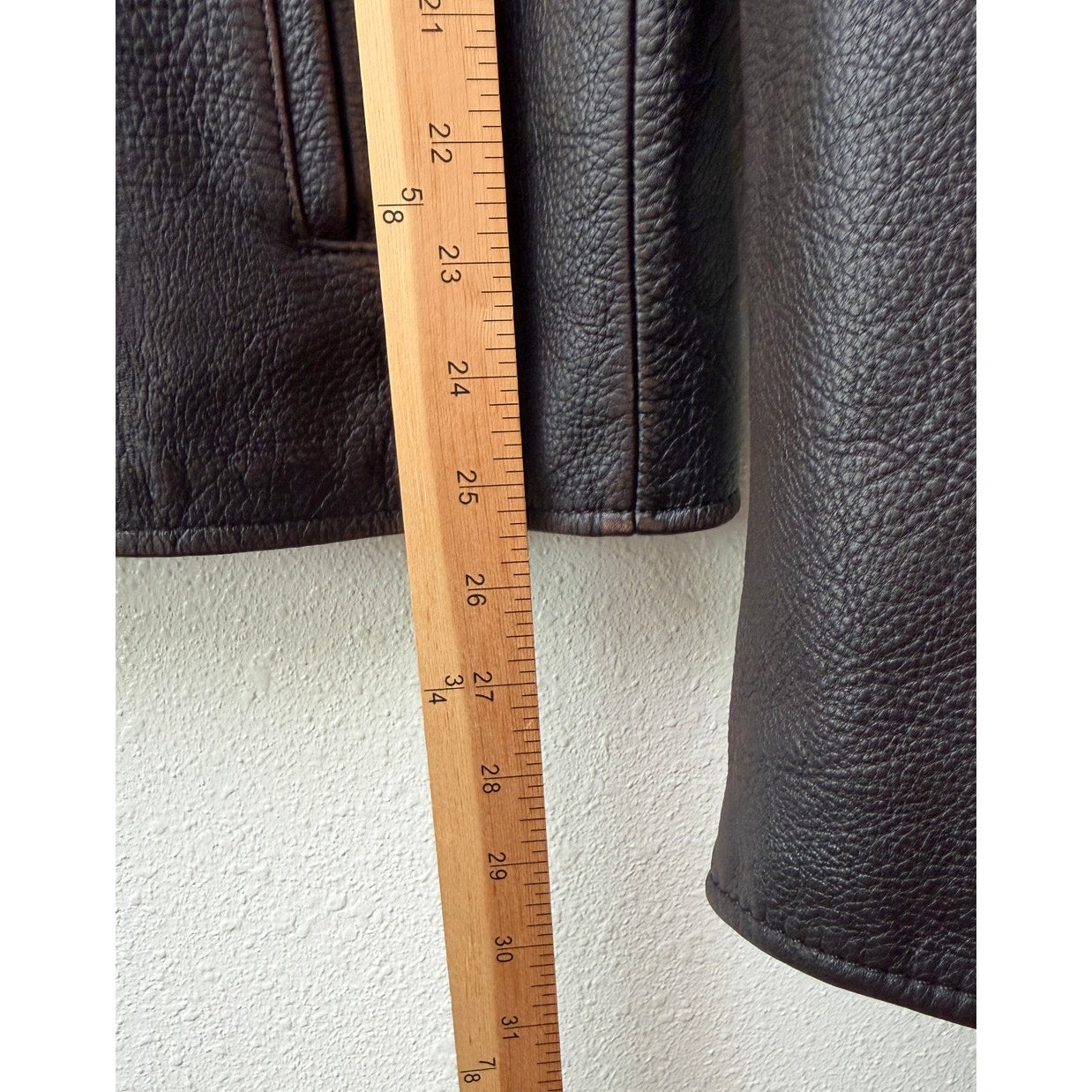 NWT Banana Republic Espresso Leather Moto Jacket Men L