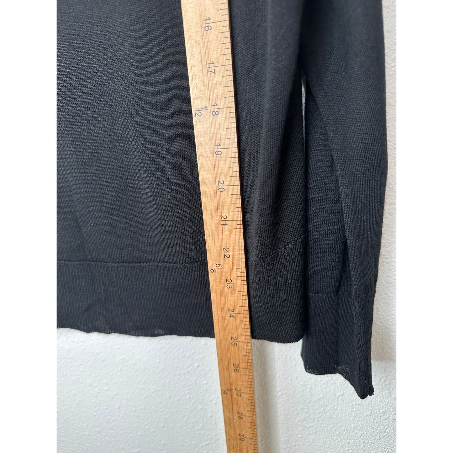 Zara Black Round Neck Long Sleeve Lightweight Thin Sweater Jumper L