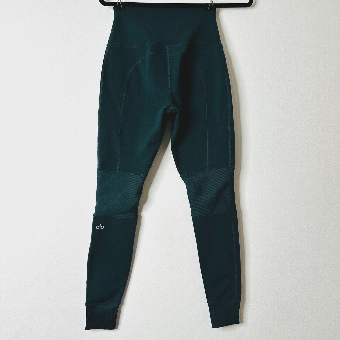 Alo Yoga Midnight Green High Wide Waist Leggings with Breathable Wicking XS