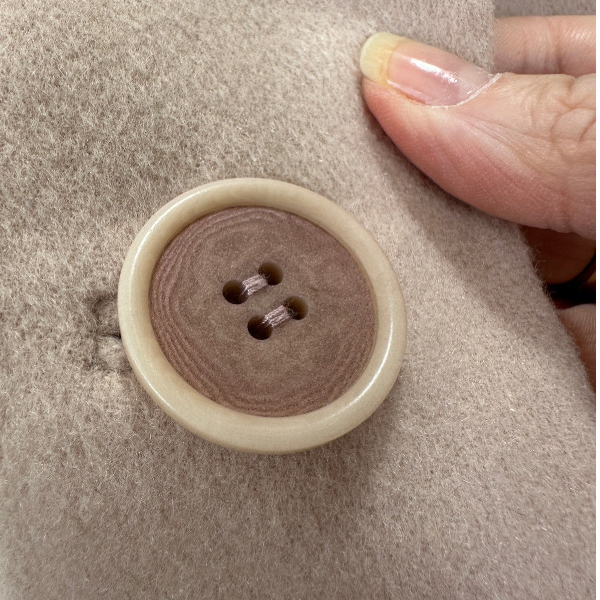 TSE 100% Cashmere Pale Pink Button Front Notch Collar Pockets 8