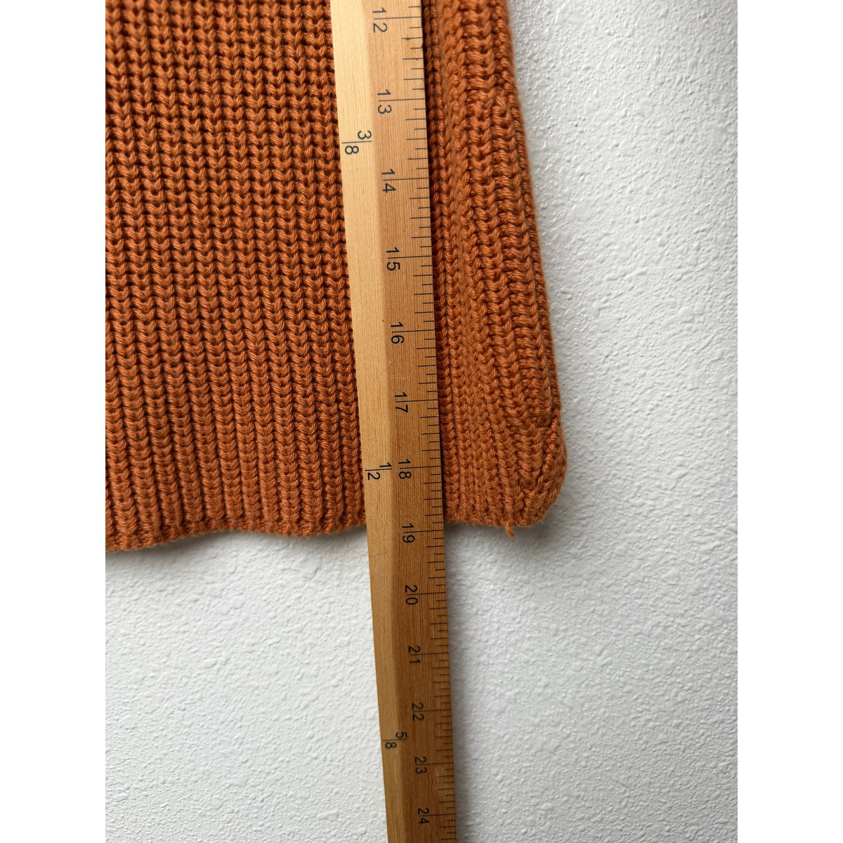 Intermix Rust Orange Ribbed Knit Tank Women S