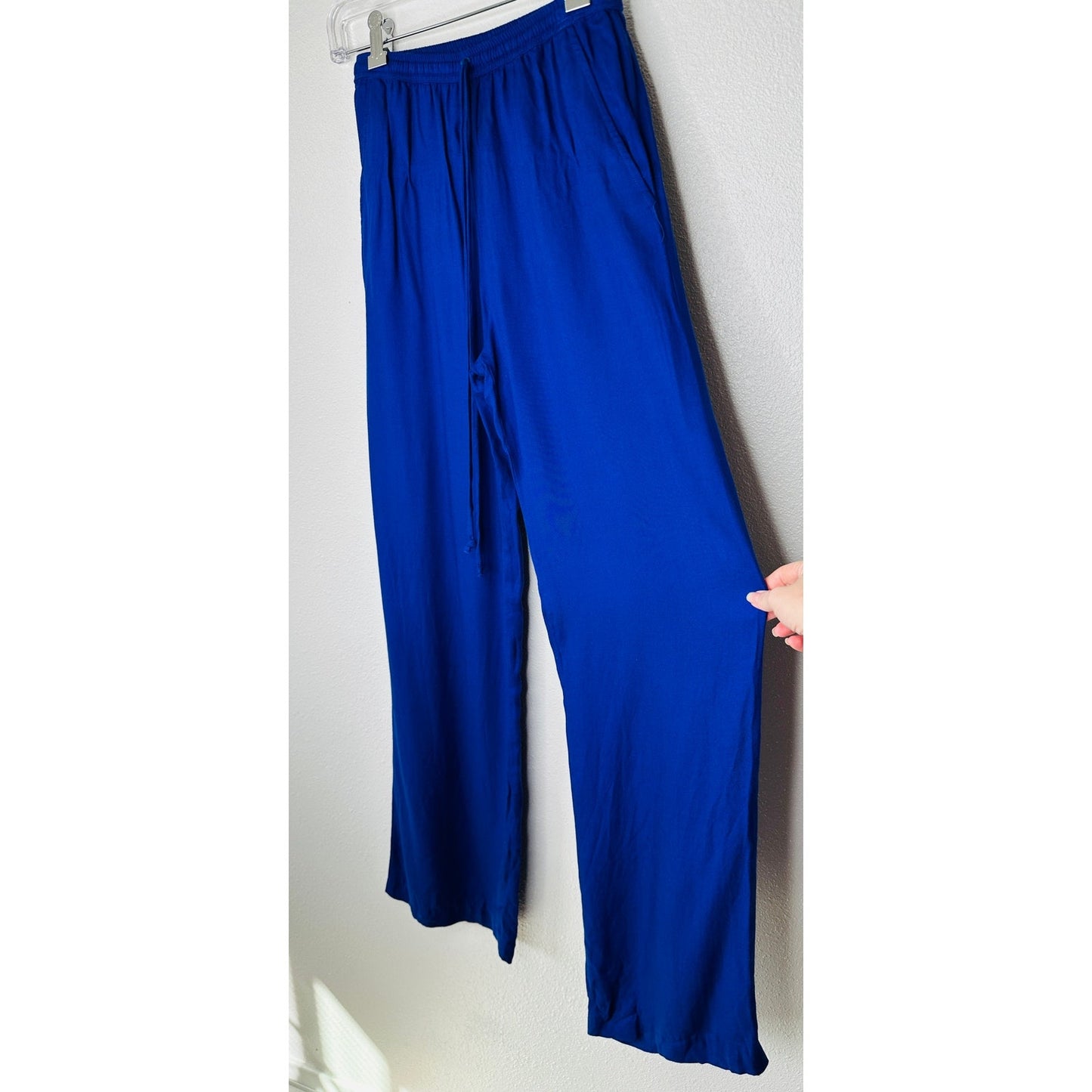Twelfth Street Royal Blue Palazzo Wide Leg Pants w/ Pockets S