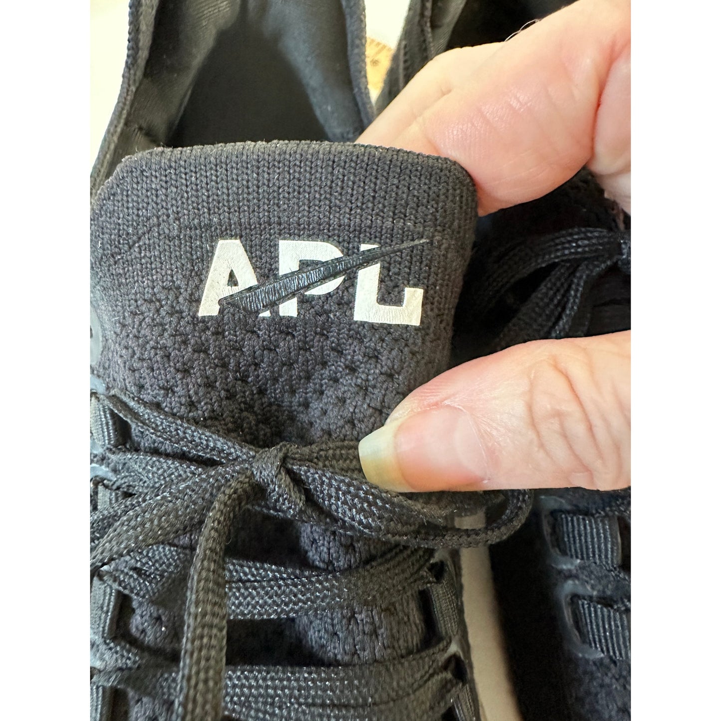 APL TechLoom Breeze Midnight Jungle Black & White Running Shoe 9