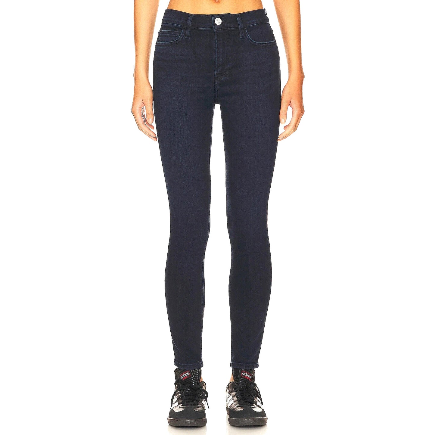 Frame Dark Blue Wash Le Skinny de Jeanne Queensway Denim Stretch Skinny Jean 26