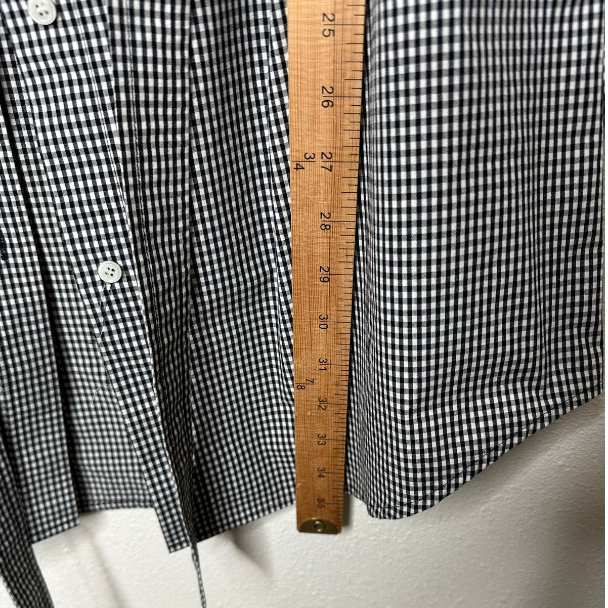 Frame Black & White Gingham Sleeveless Shoulder Pad Button Collared Shirtdress S