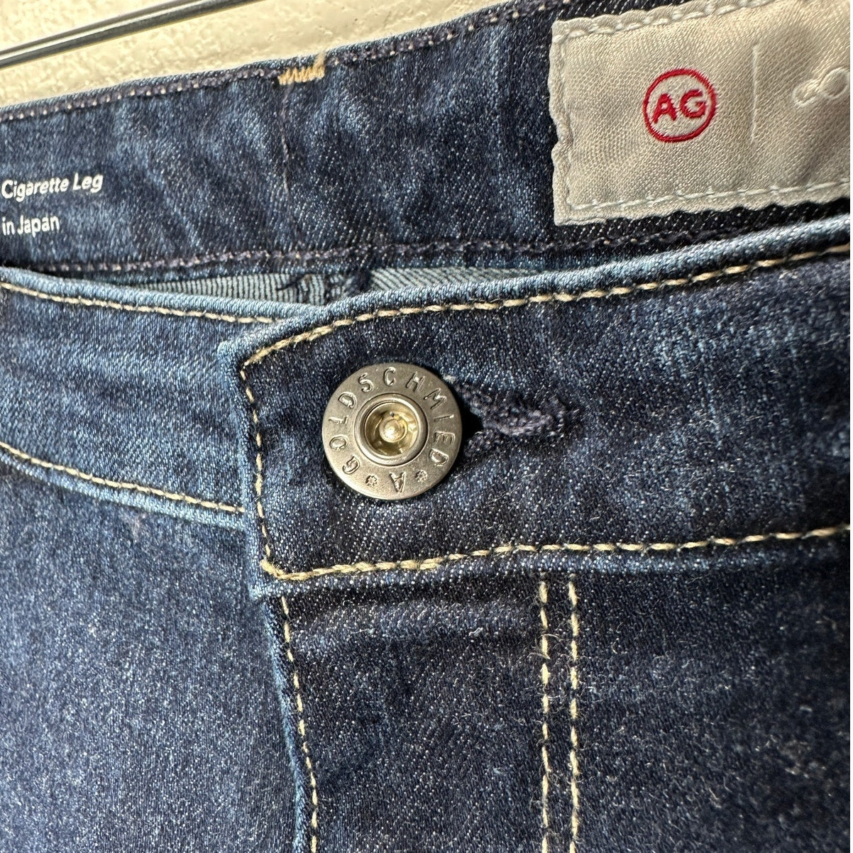 AG Dark Wash Prima Ankle Cigarette Leg Contour 360 Jean 31R