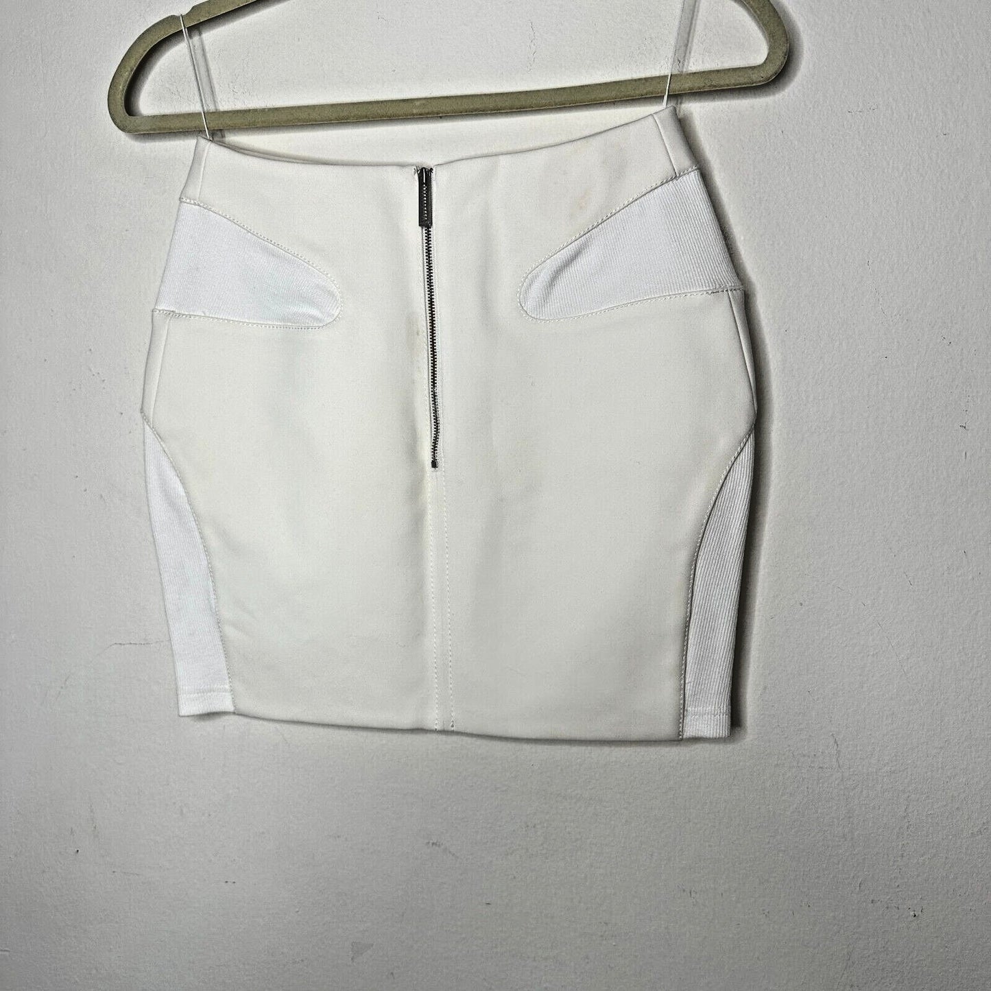 UNIQUE Dion Lee Off-White Contour Stitch Bandage Style Mini Skirt High Waist S