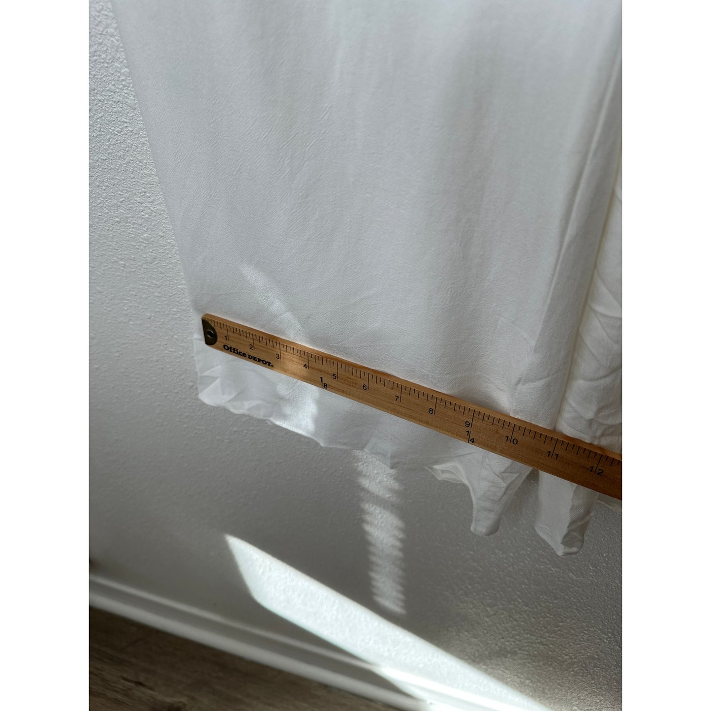 Acoa Off White Elastic Waist Pocketed Lined Flowy Pant XS