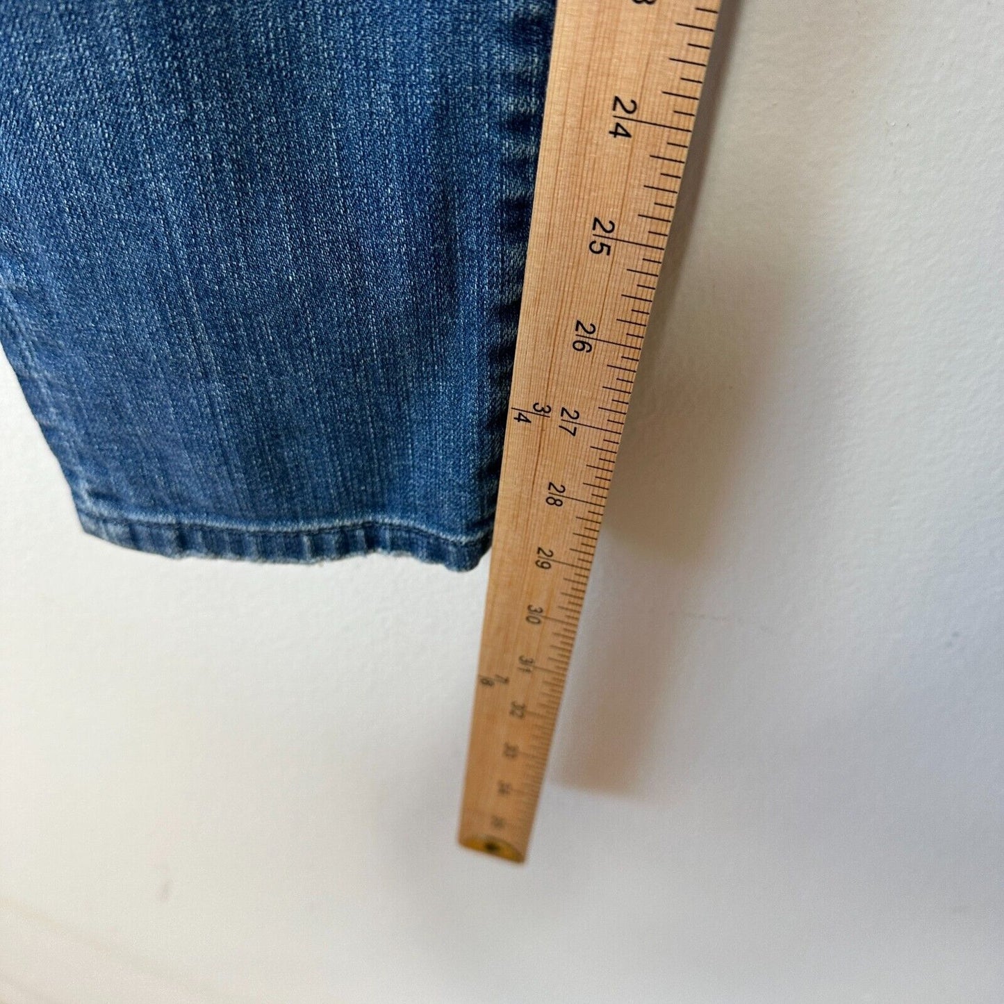 Abercrombie & Fitch Blue Super Skinny Mid Rise Distress Jeans 5-Pocket 28 / 29