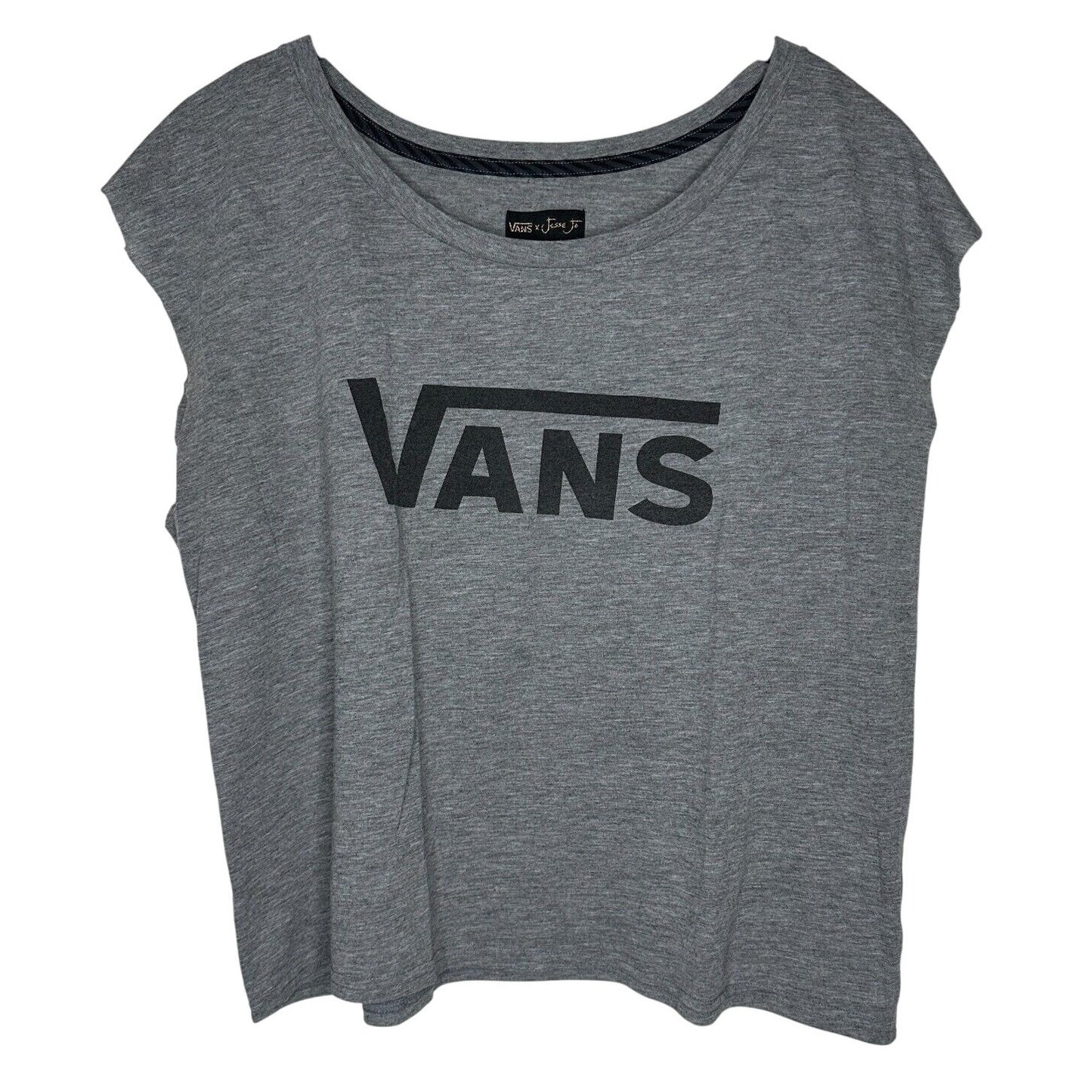 Vans X Jesse Jo Gray Hand-Cut Sleeve Chrome Hearts Juvenile Darlin Graphic L