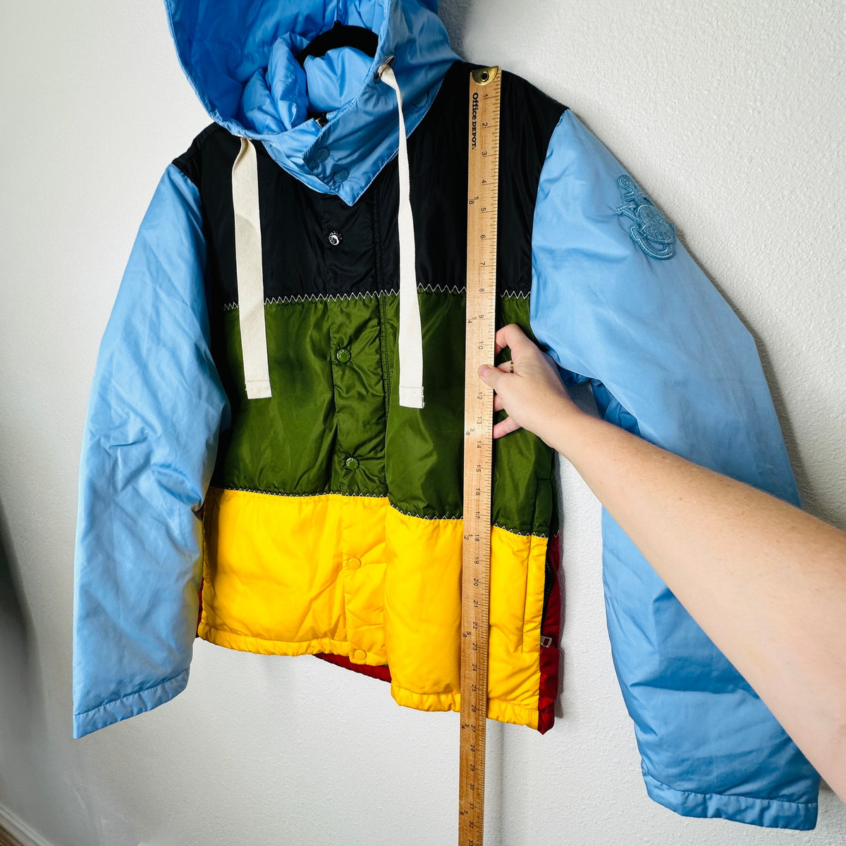Moncler Genius 1 Borealis Giubbotto Down Jacket Multi Color Blocked 2 / Medium