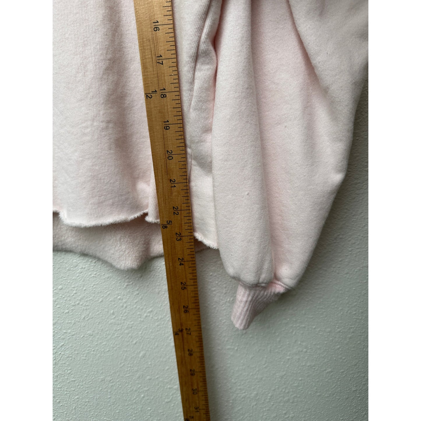 Sablyn Cropped Sweatshirt Light Pink Women’s US M Raw Hem