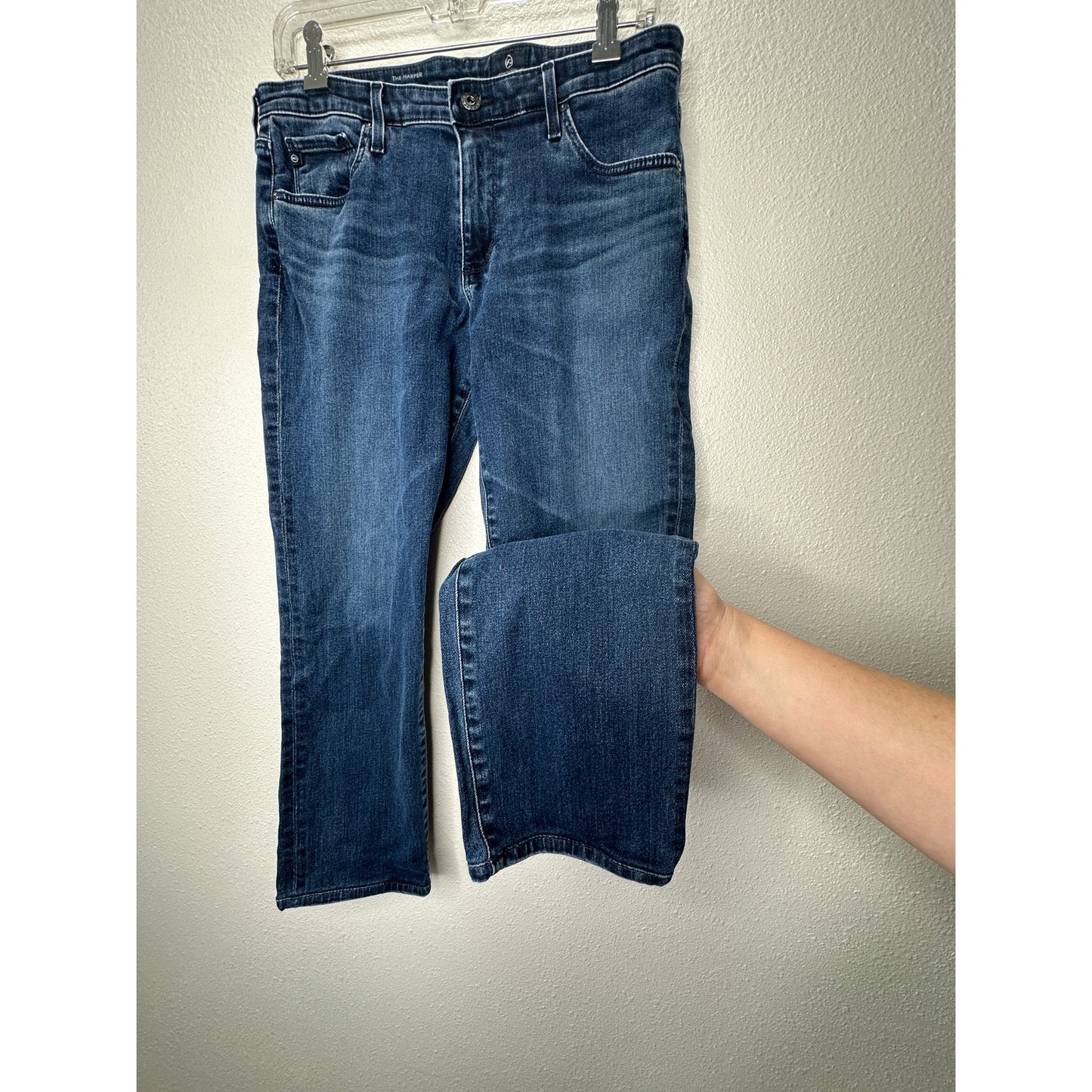 AG Harper Essential Straight Leg Jeans Size 30R Medium Wash