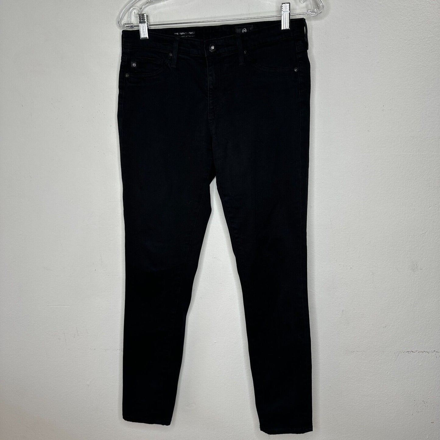 Adriano Goldschmeid Black The Abbey Ankle Mid Rise Super Skinny Ankle Jeans 27