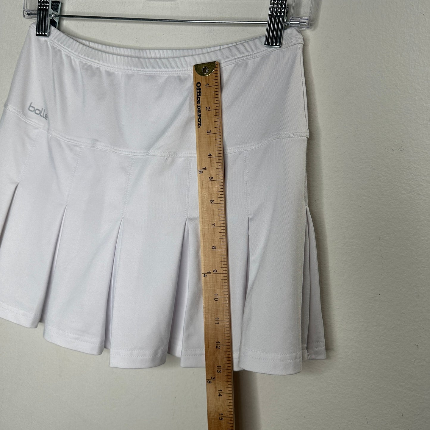 Bolle White Tennis Golf Pleated Skirt Skort S