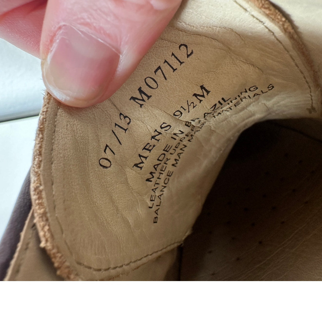 1901 Mens Brown Tan Brogue Leather Tie Dress Shoes Oxford 9.5
