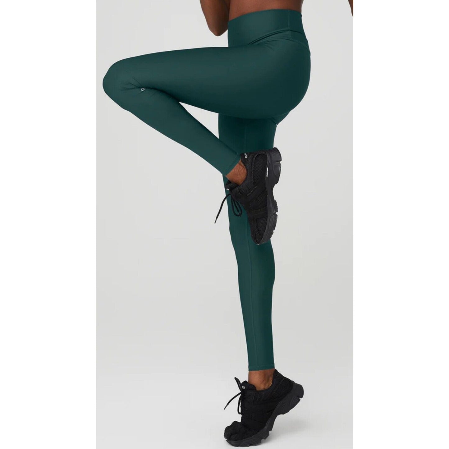 Alo Yoga Midnight Green High Wide Waist Leggings with Breathable Wicking XS