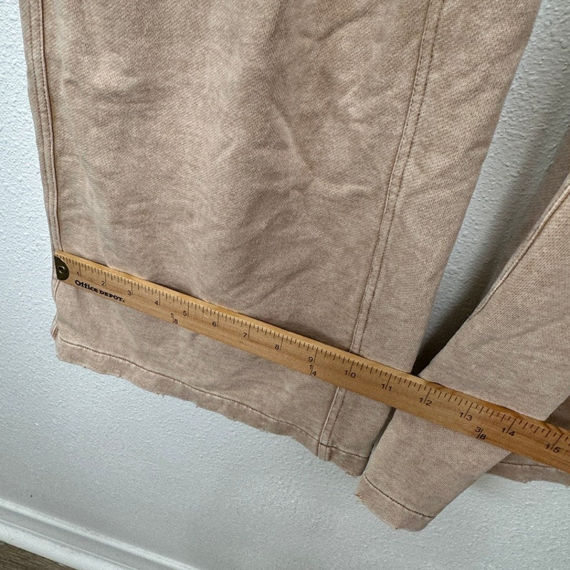 Acne Studios Mens Tan Wide Leg Cargo Sweat Pants M