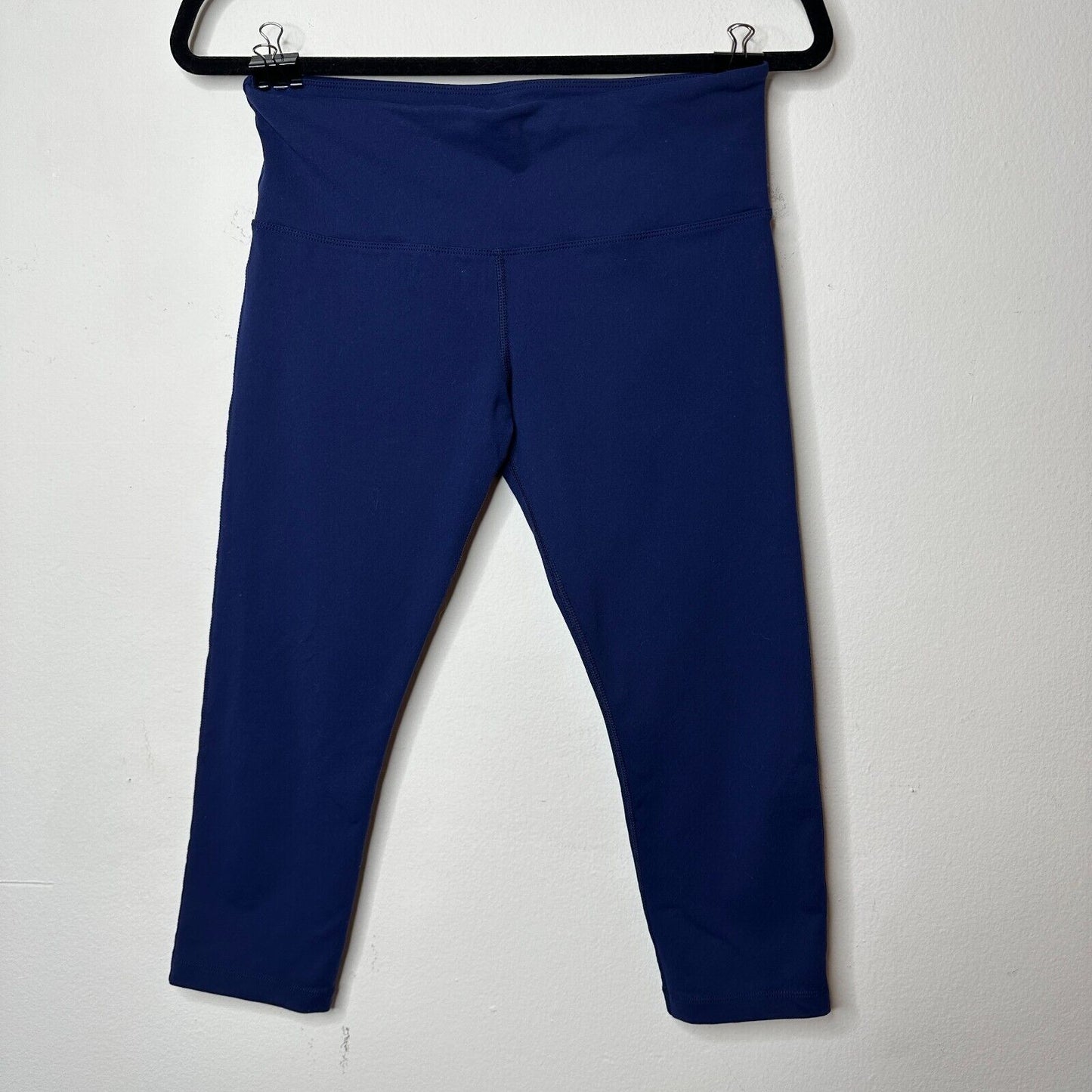 Lorna Jane Navy Blue Low Rise Crop Yoga Pants Tight Activewear Leggings Small