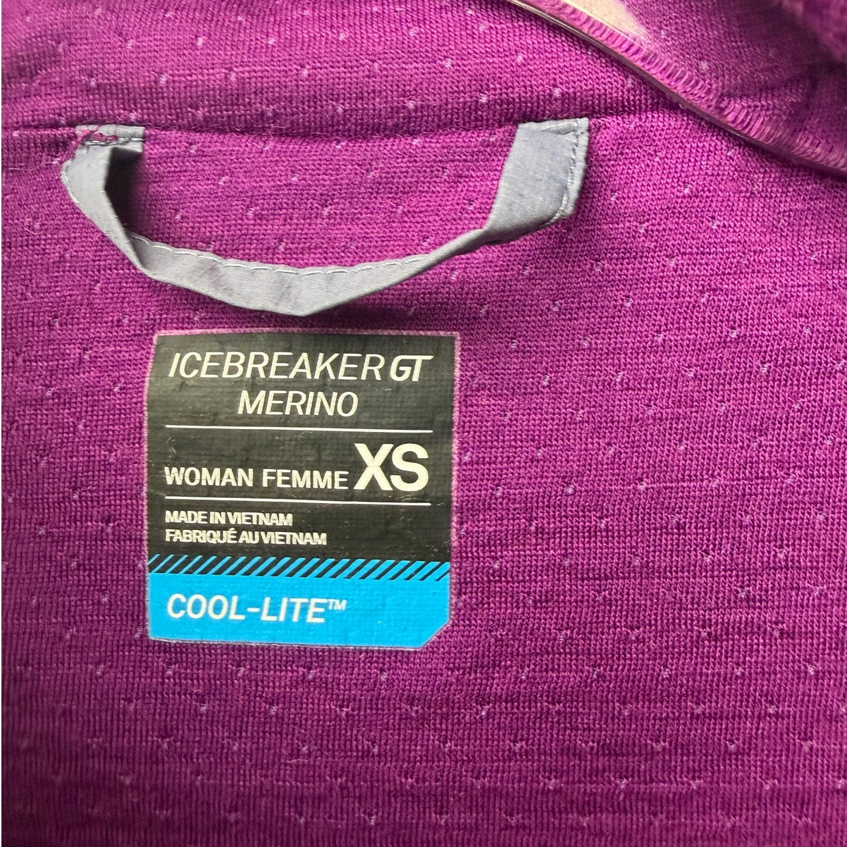 Icebreaker GT Cool-Lite Gray Merino Windbreaker Jacket Women XS
