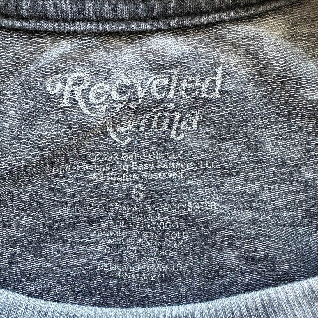 Recycled Karma Burnout Gray Crew Neck Long Sleeve Blondie 1982 Tour Sweatshirt S