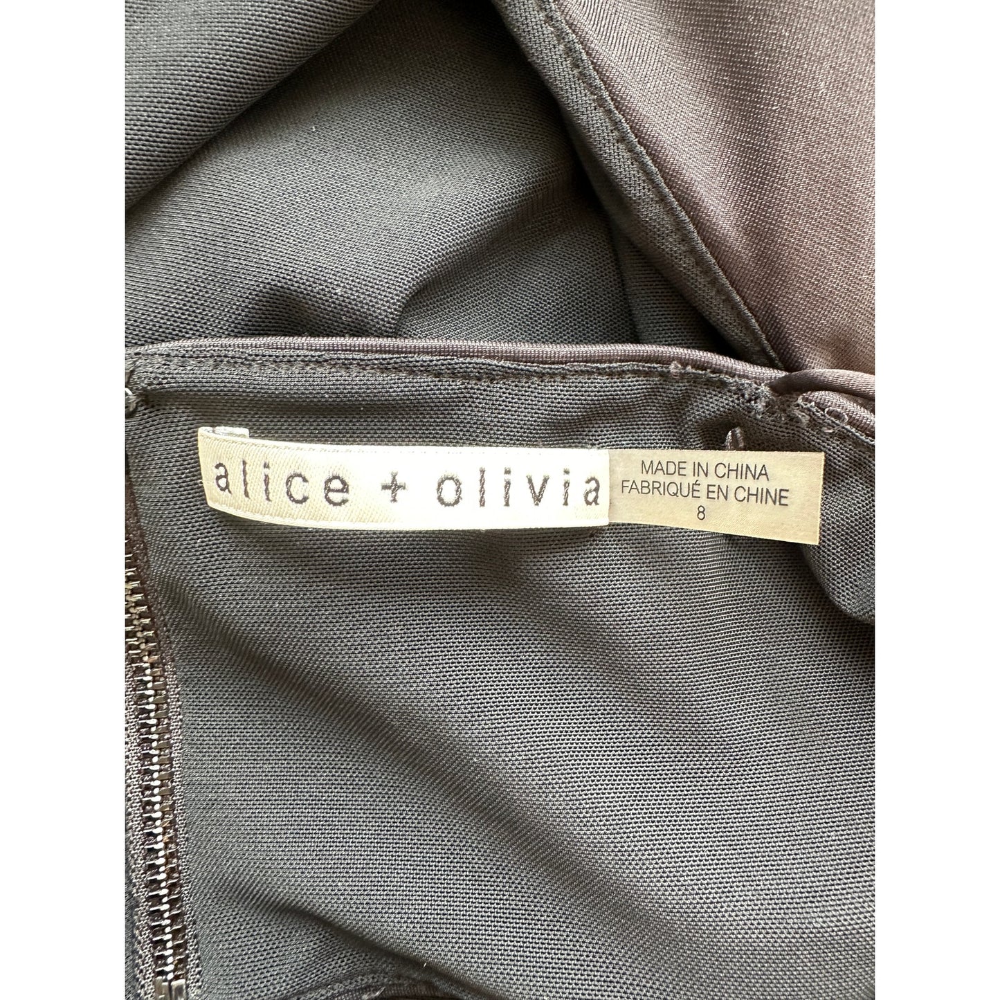 Alice + Olivia Black Strappy Cutout Back Maxi Dress 8