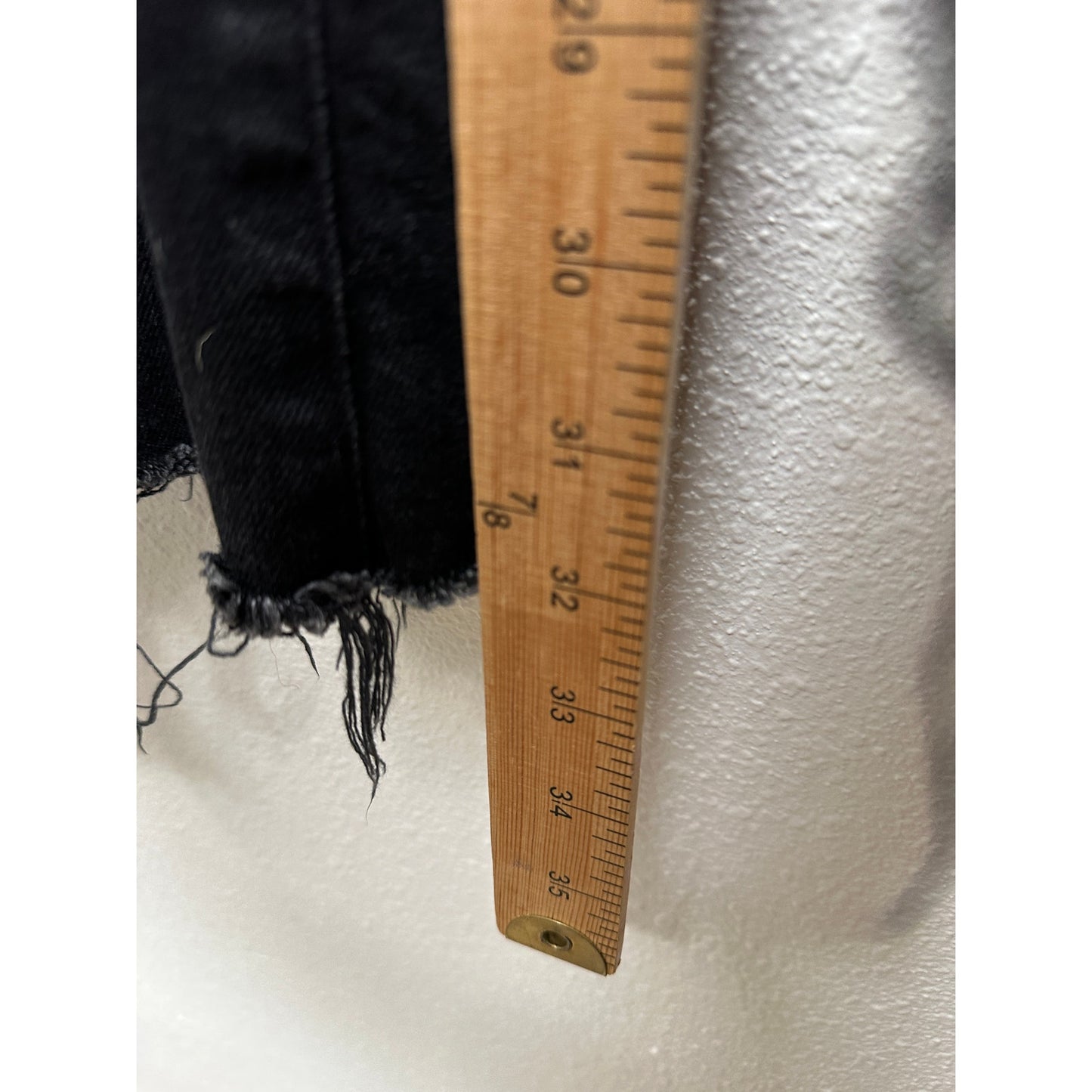 AG Black Alexxis Boot High Rise Vintage Boot Jeans Raw Hem 31