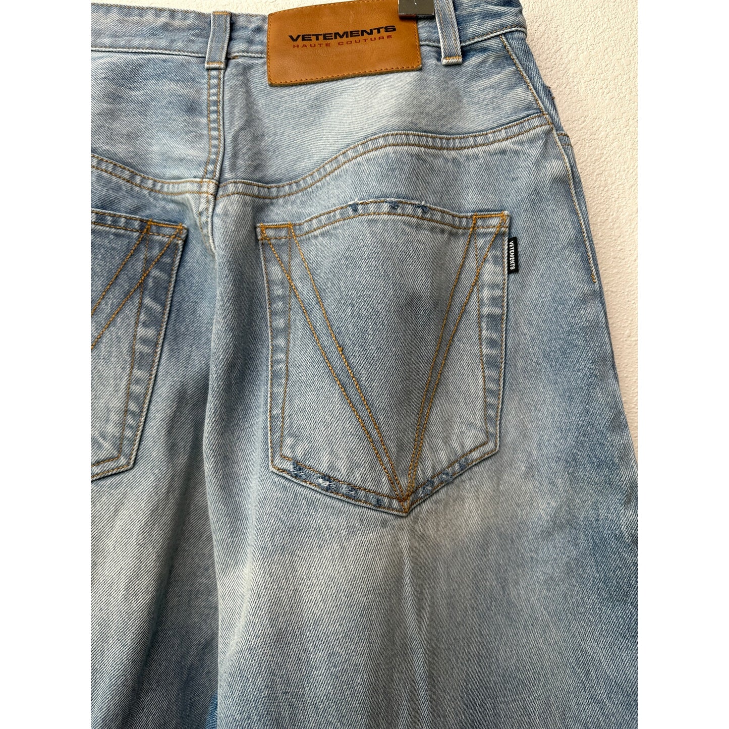 Vetements Unisex Jeans L High Waist Extra Wide Leg