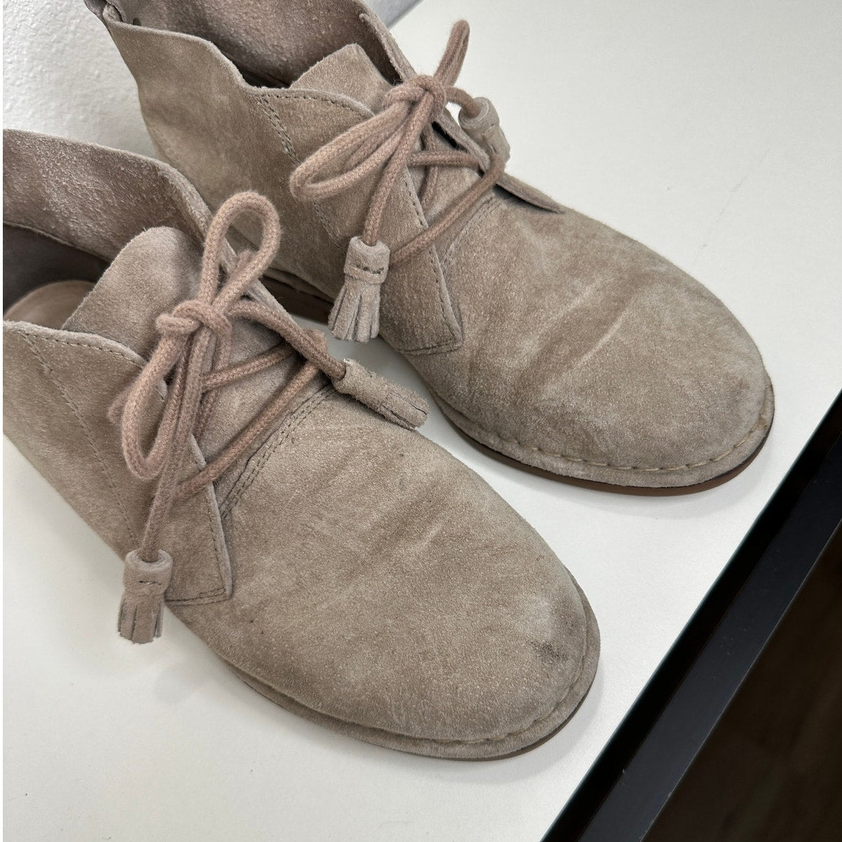 Hush Puppies Cyra Catelyn Beige Suede Chukka Boot 7