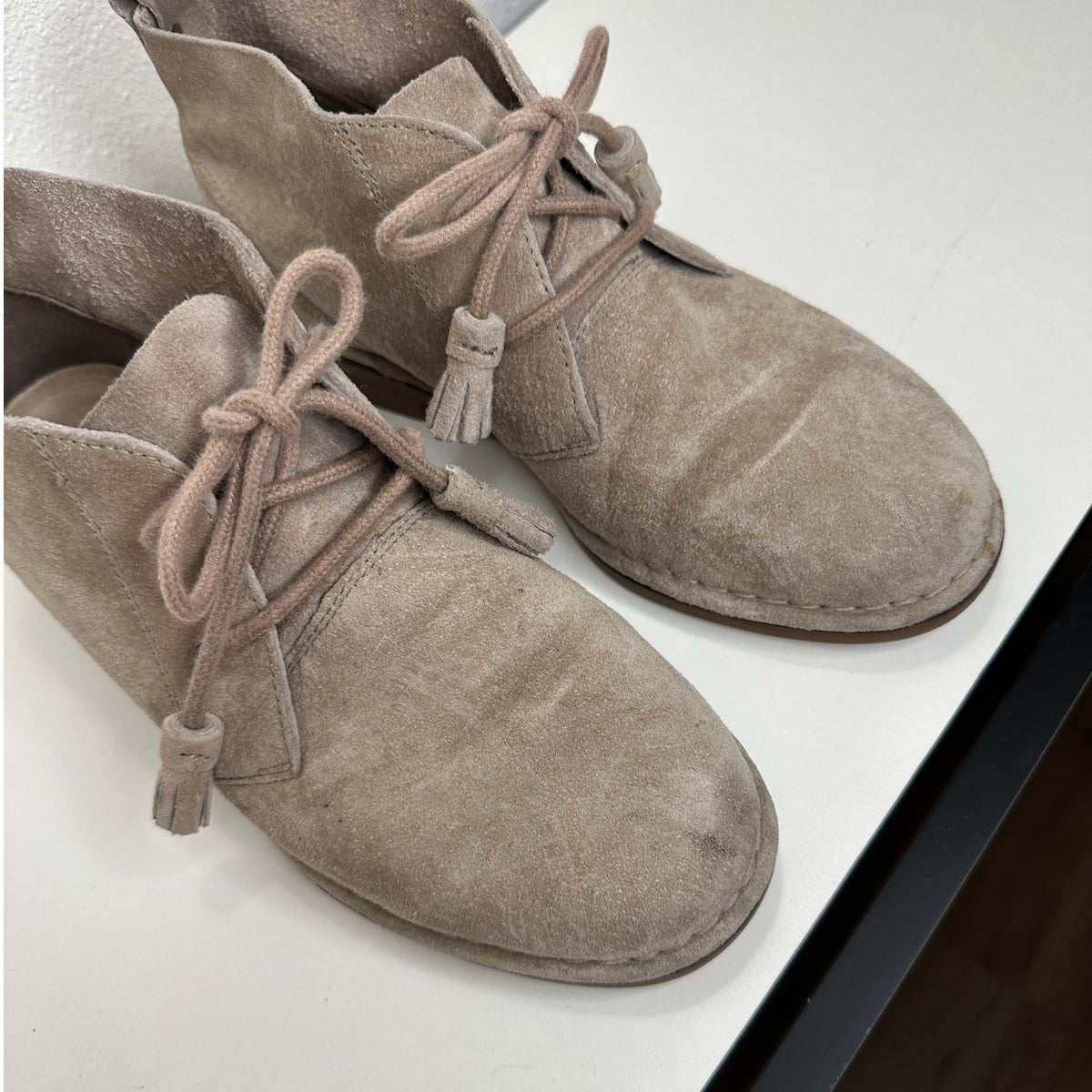 Hush Puppies Cyra Catelyn Beige Suede Chukka Boot 7
