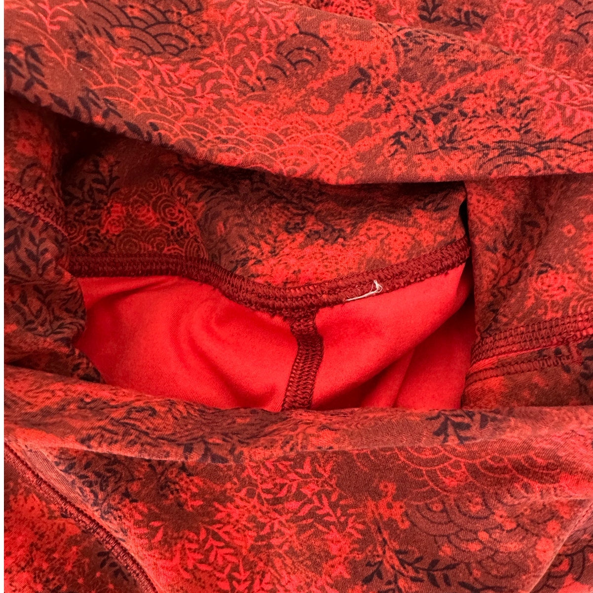 Lululemon Red & Black Align High Rise Full Length Yoga Pant 2