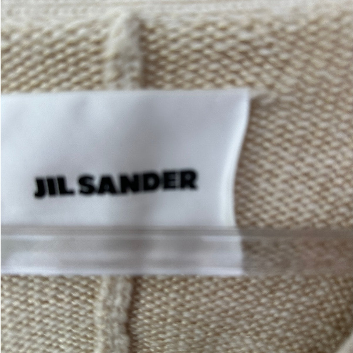 Jil Sander Cream V-Neck Button Long Sleeve Knit Sweater 40 / 8