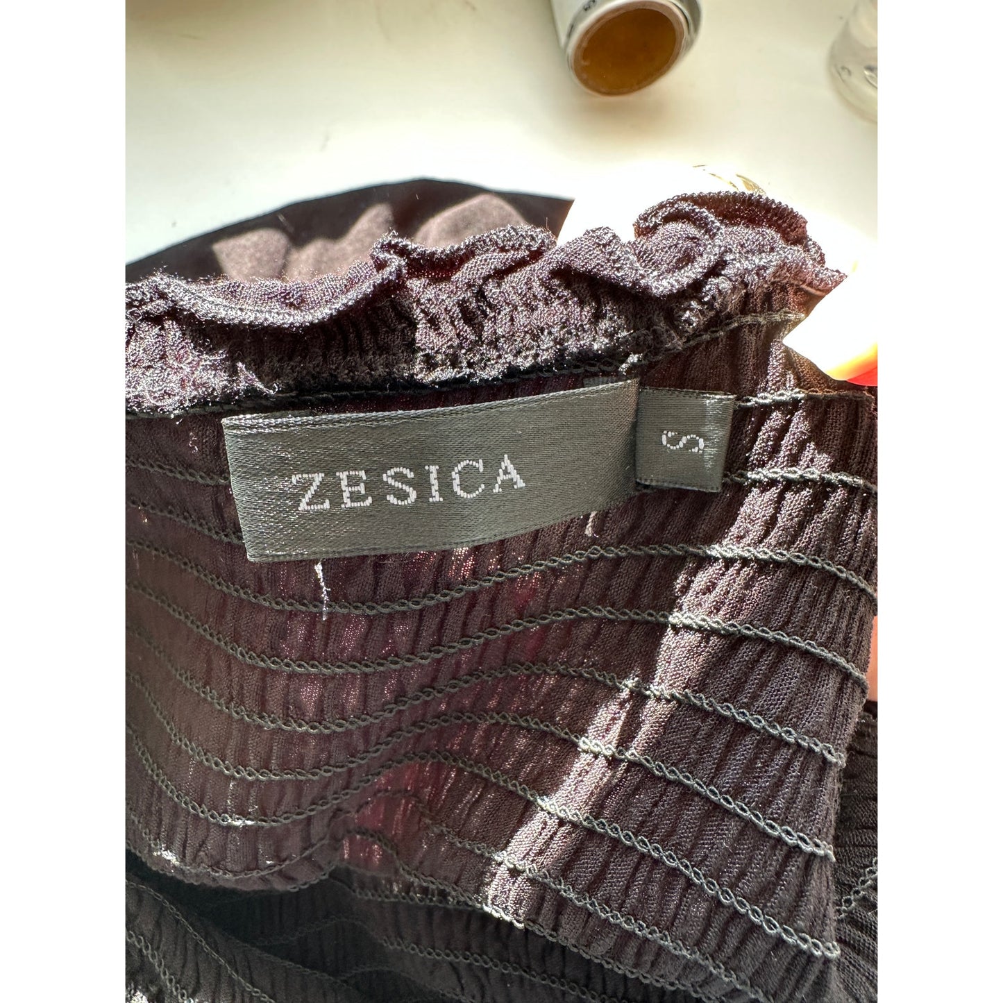 Zesica Women’s Black Tie-Strap Smocked Maxi Dress US S