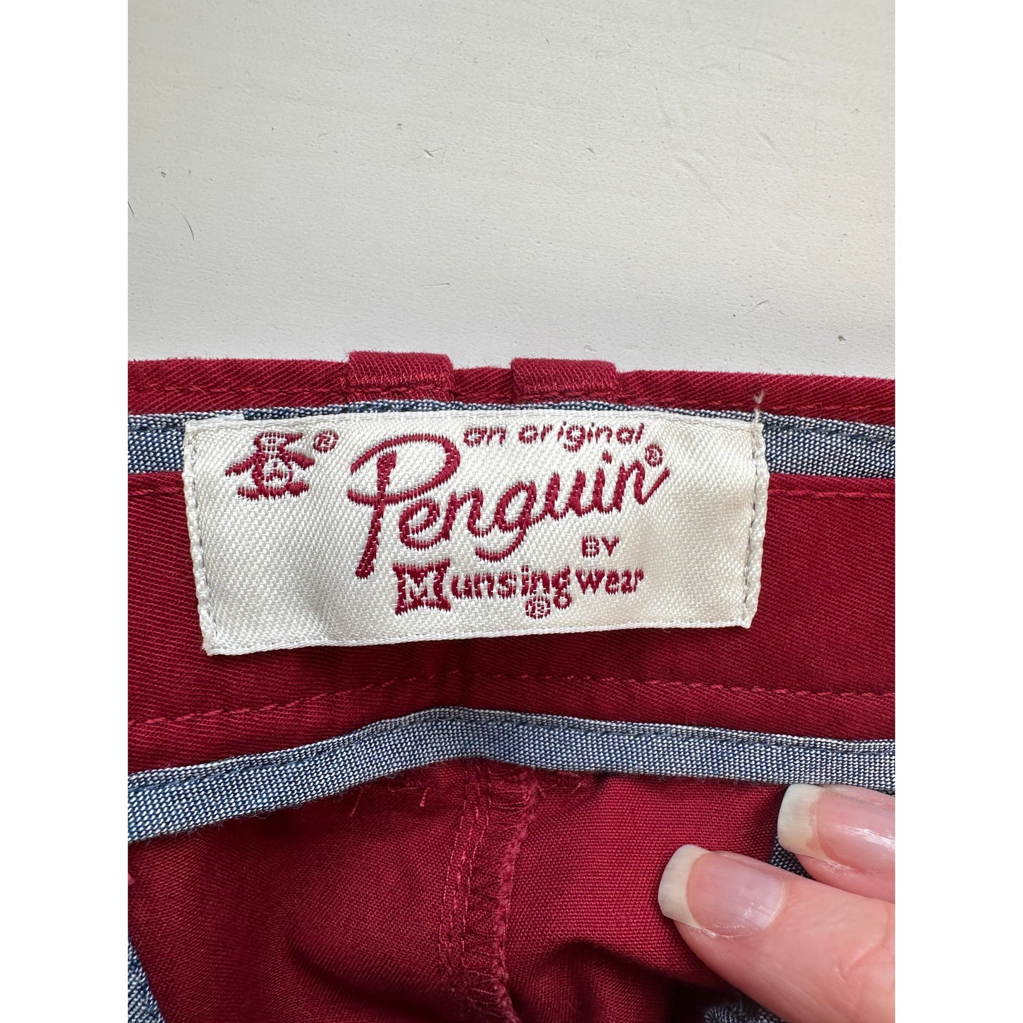 Original Penguin Slim Fit Red Chino Twill Pants 34 / 32