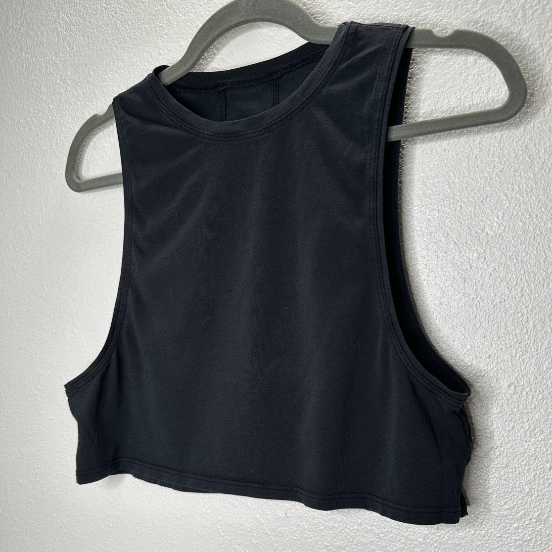 Lululemon Washed Black High Neck Muscle Cut Tank Top 4