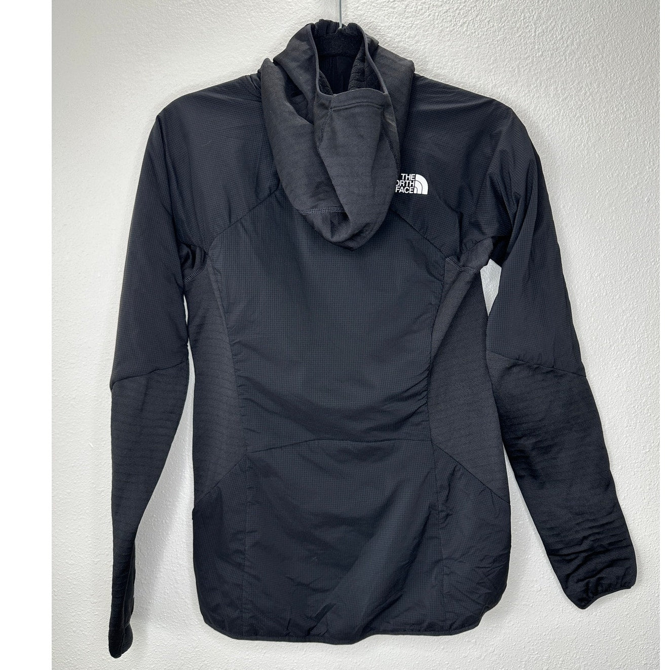 The North Face Black Long Sleeve Front Zip High Neck Hooded Jacket XS