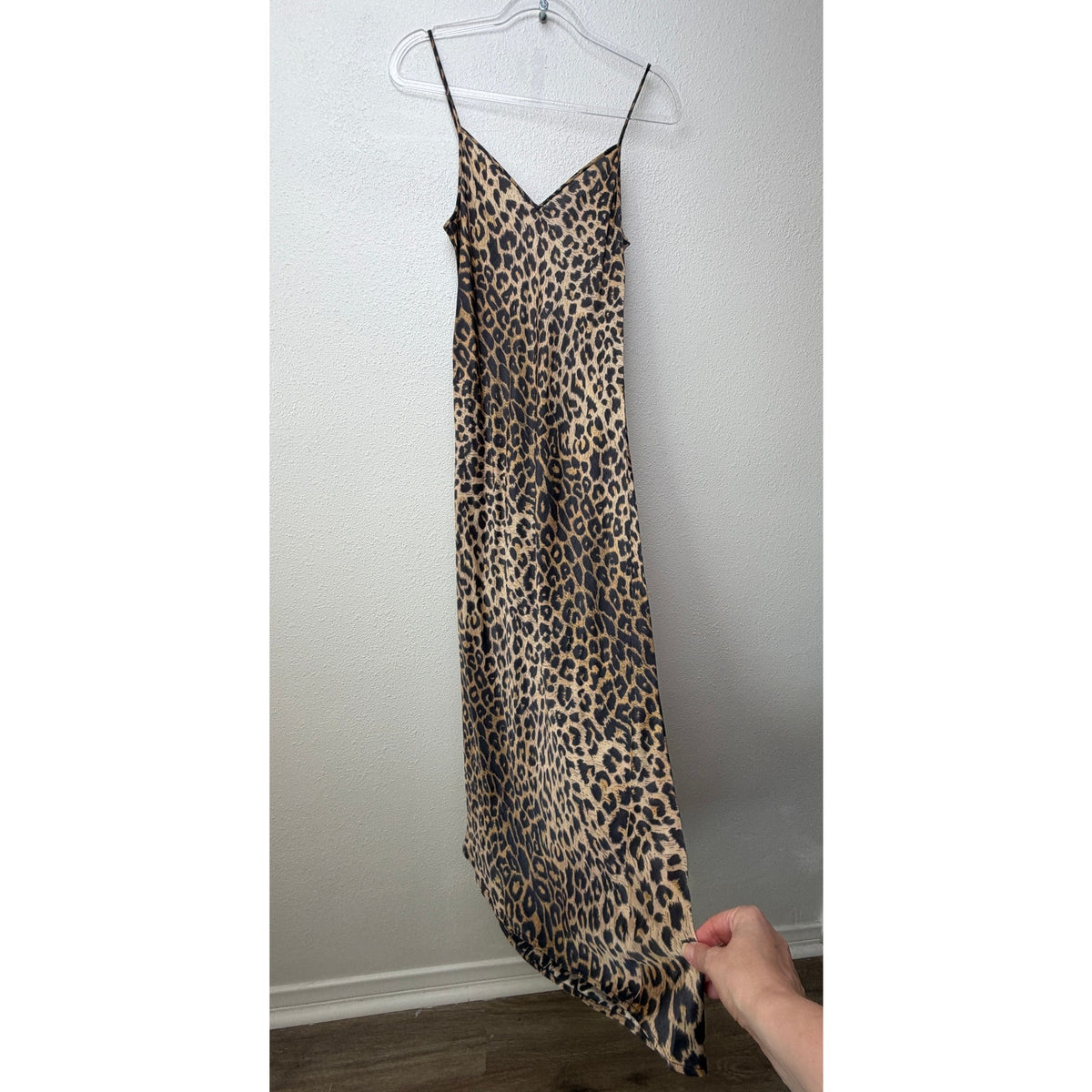 AllSaints Hera Leppo Leopard Slip Maxi Dress Women S