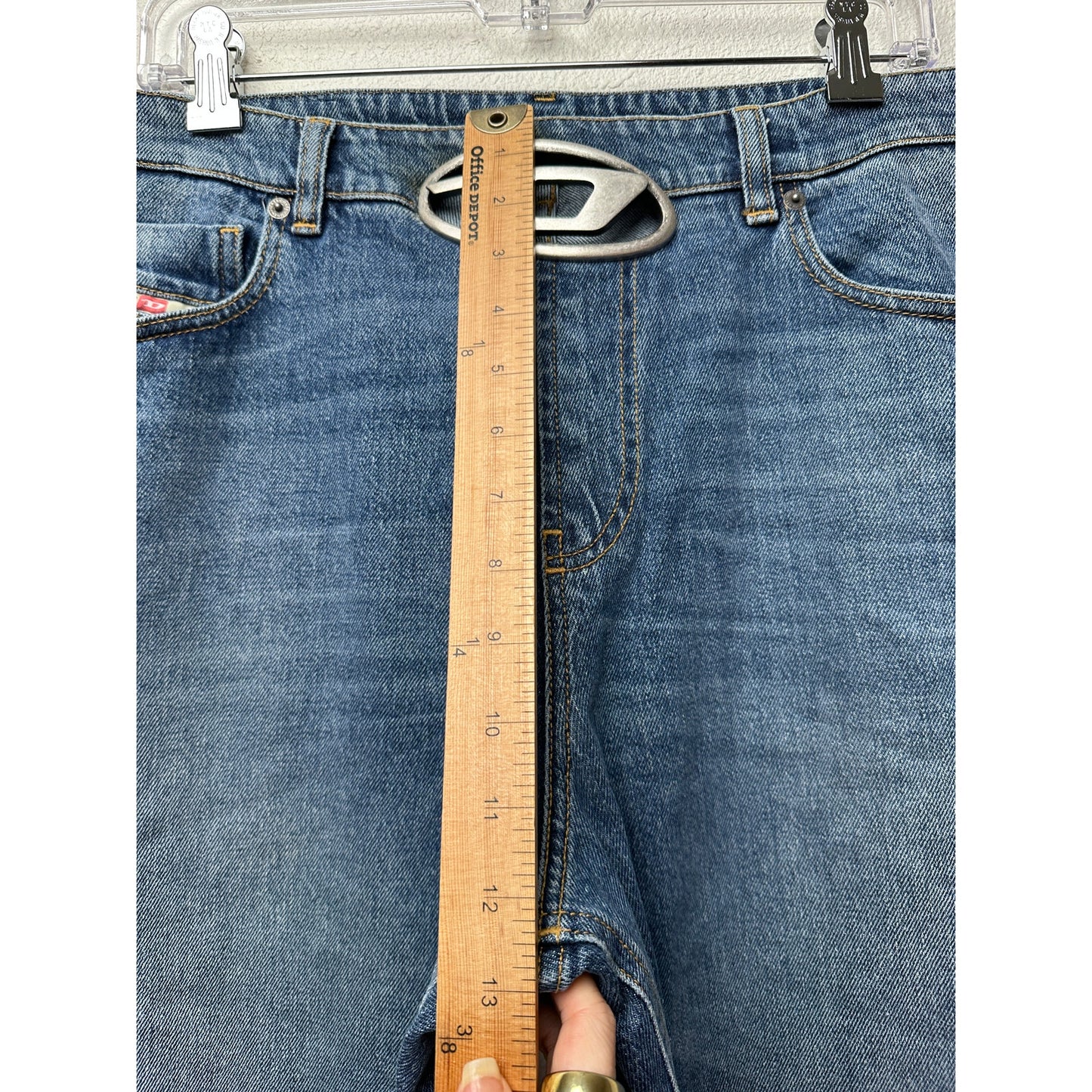 Rare Diesel Jeans Medium Wash Womens US 32 D Buckle