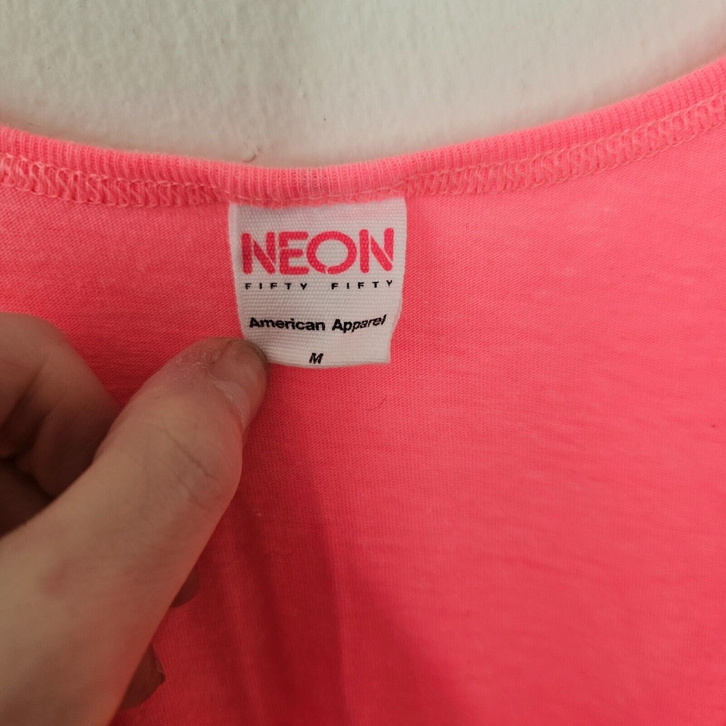 RARE American Apparel Florescent Pink Coachella 2012 Festival Tank Unisex M