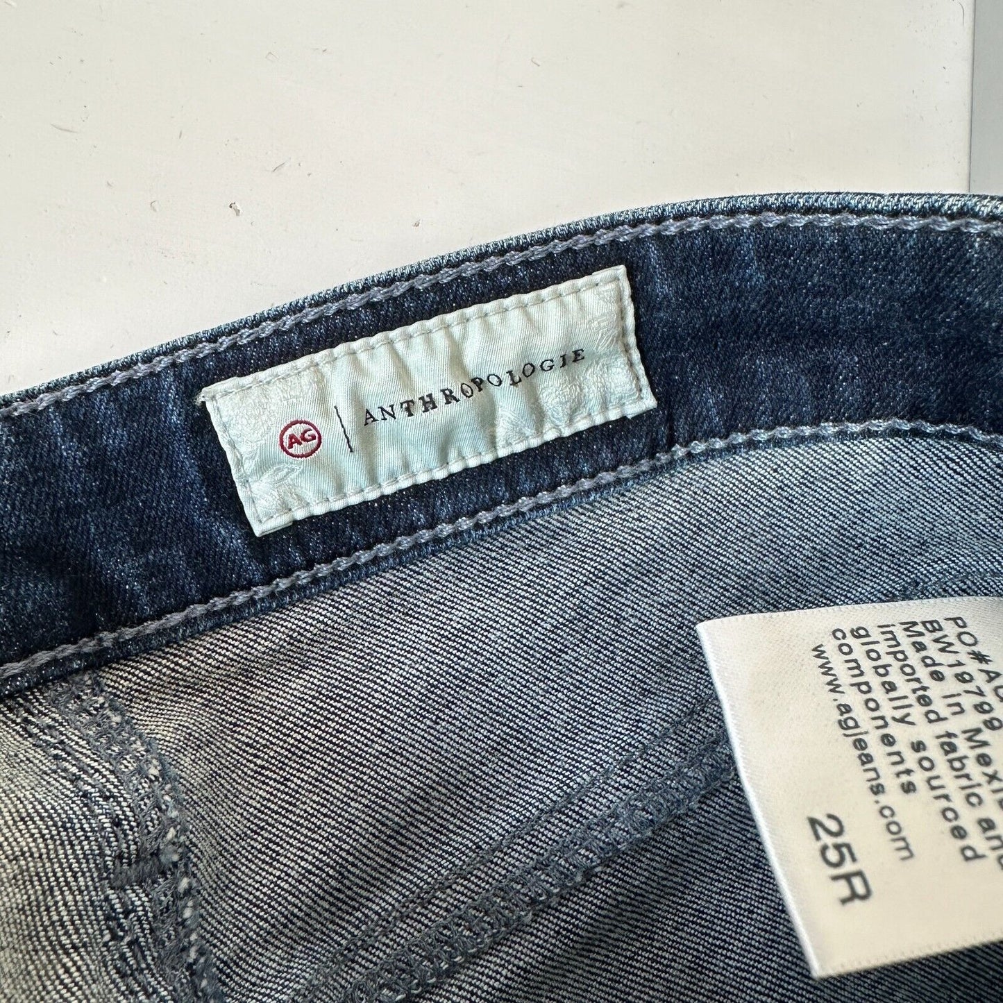 Adriano Goldschmeid Anthropologie Dark Wash Stevie High Rise Straight Ankle Jean