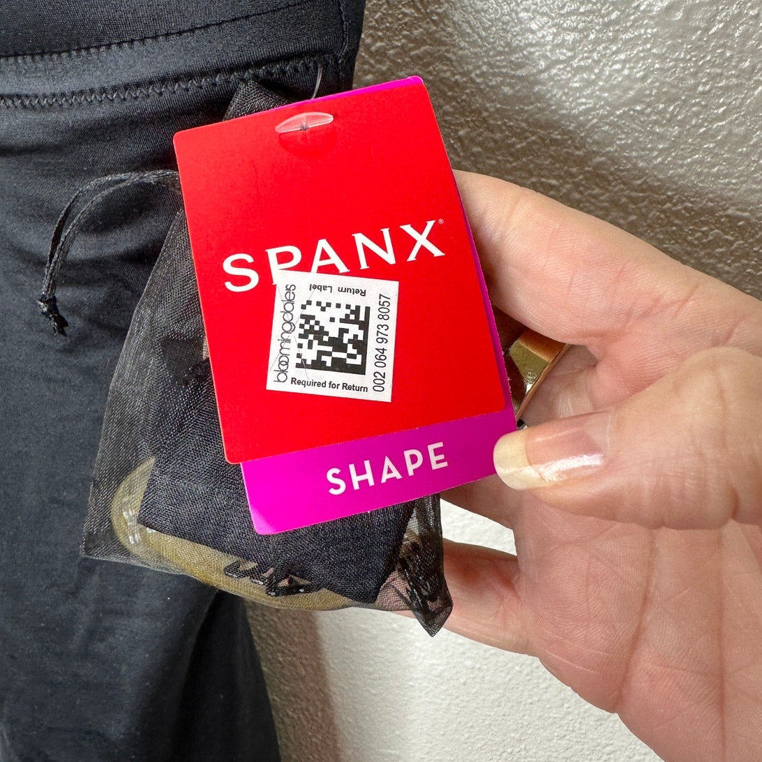NWT SPANX Suit Your Fancy Black Stretch-Jersey Bodysuit Small