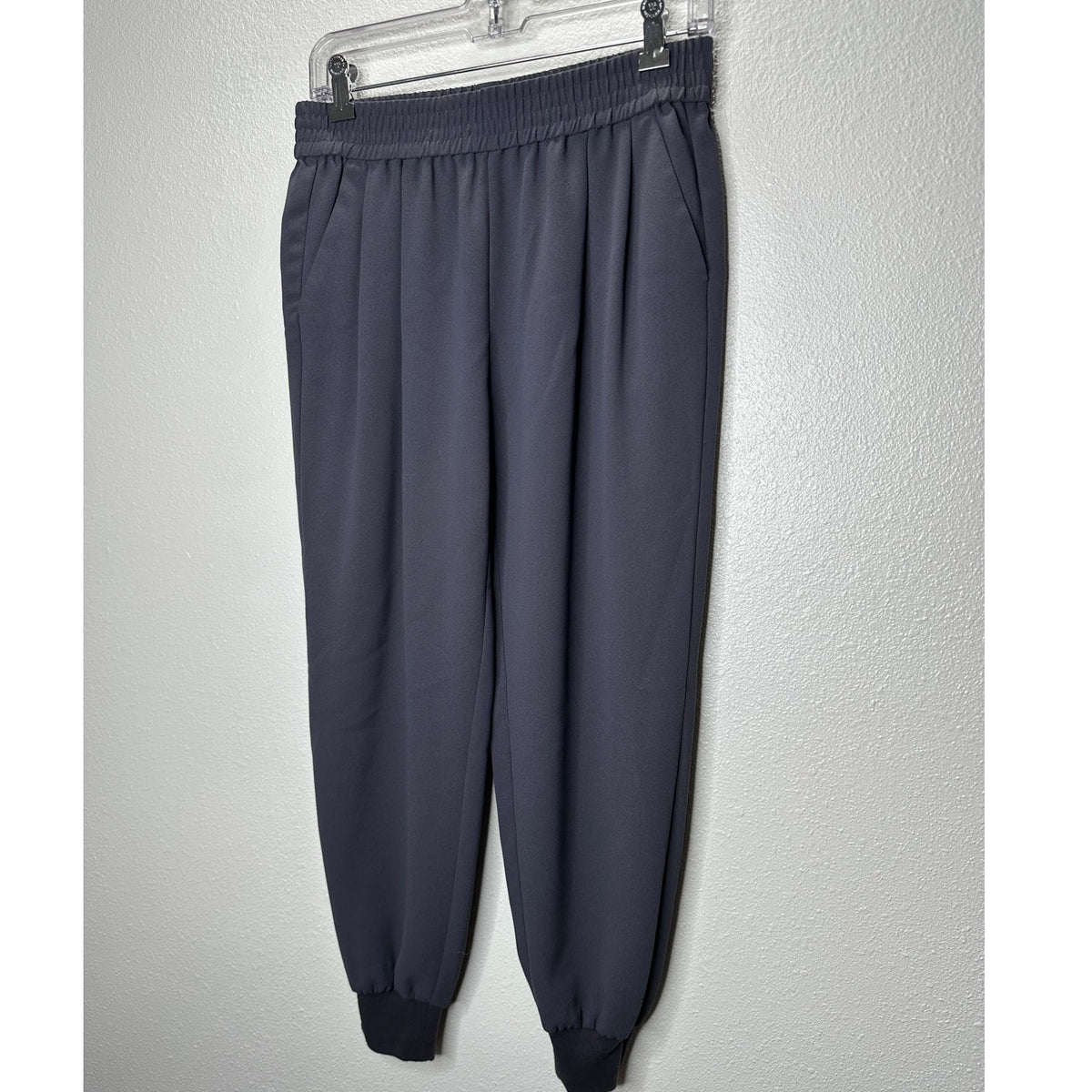 Joie Slate Pull On Elastic Waist Pocket Jogger Pants Cuffed Hem Small
