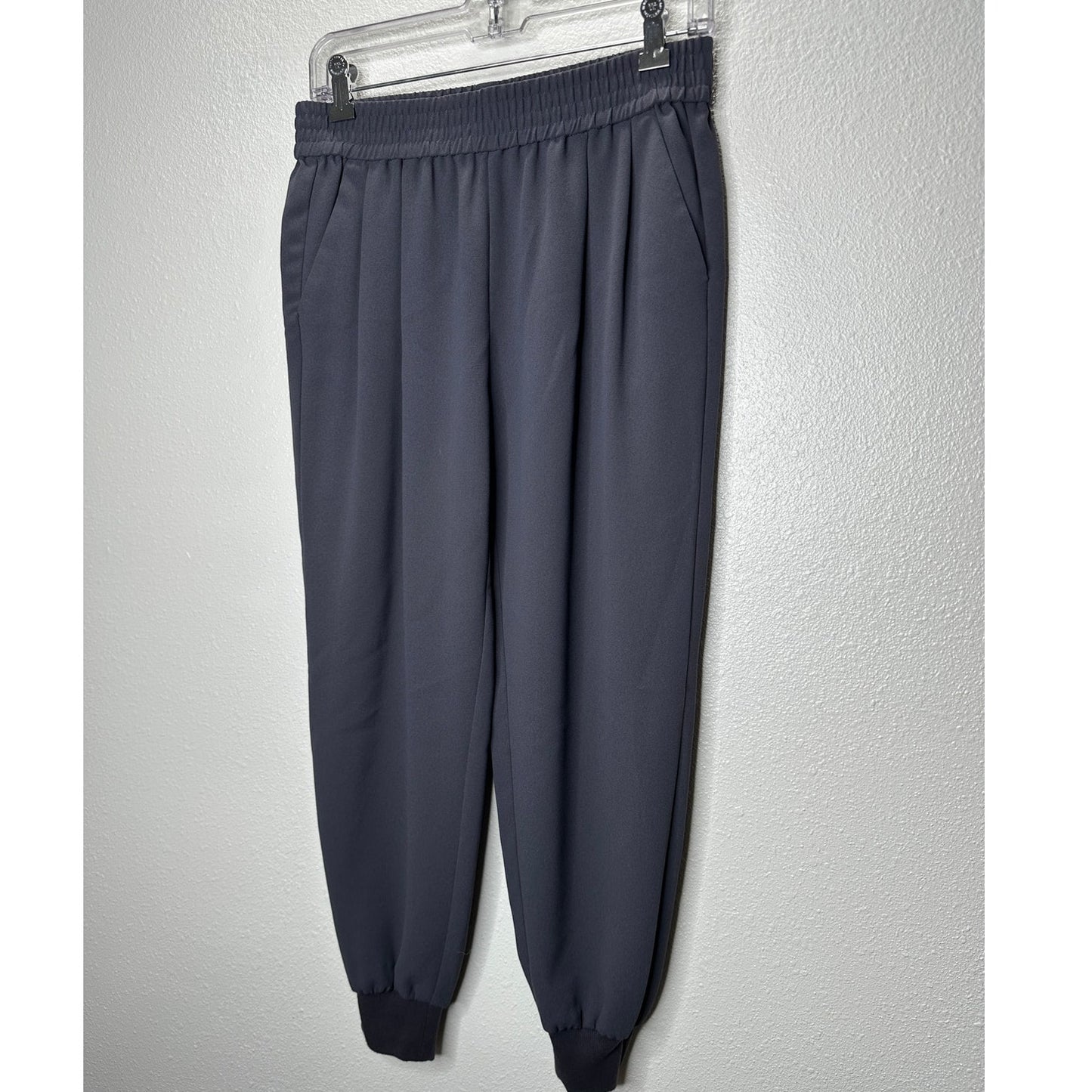 Joie Slate Pull On Elastic Waist Pocket Jogger Pants Cuffed Hem Small