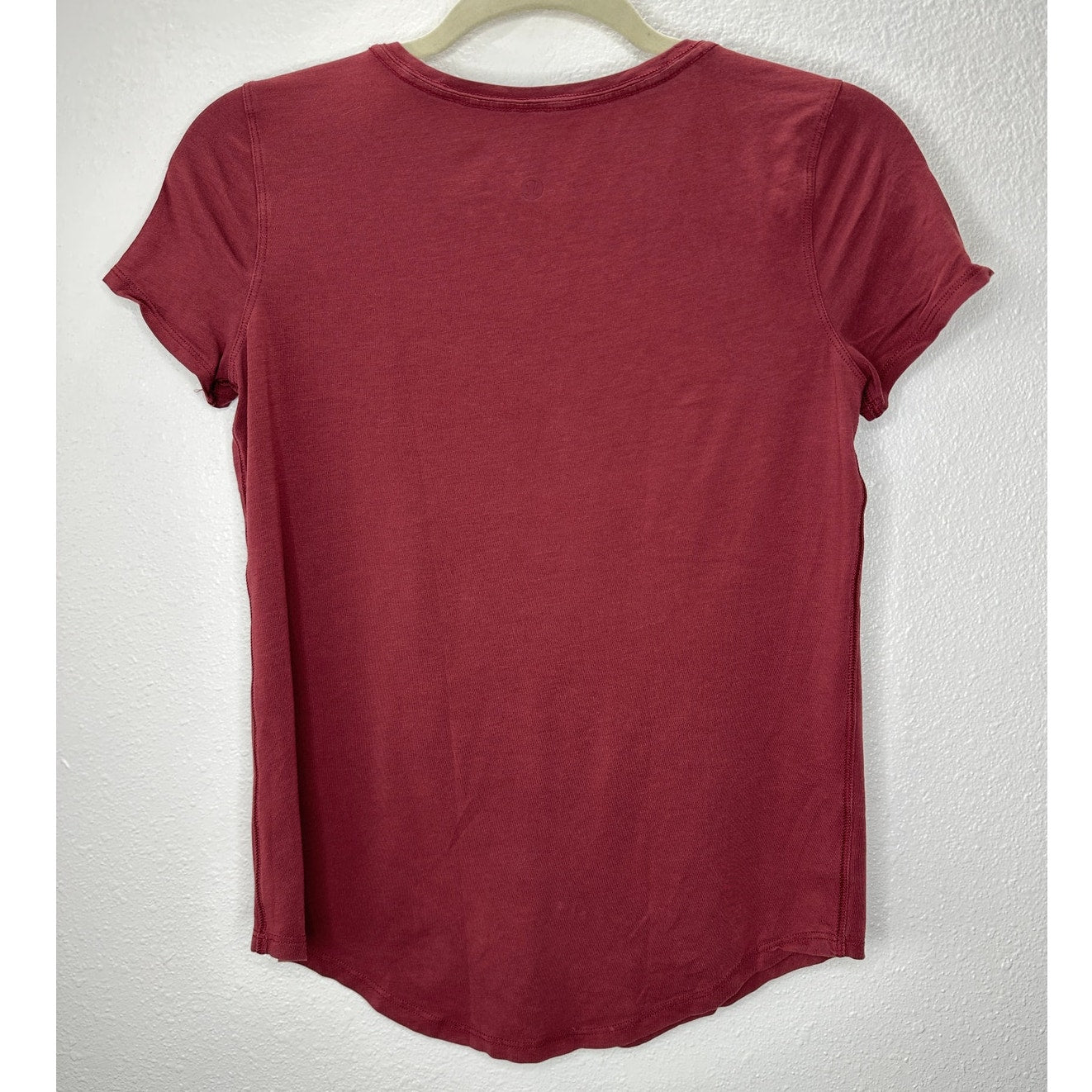 Lululemon Rusty Red Round Neck Short Sleeve Tee 4