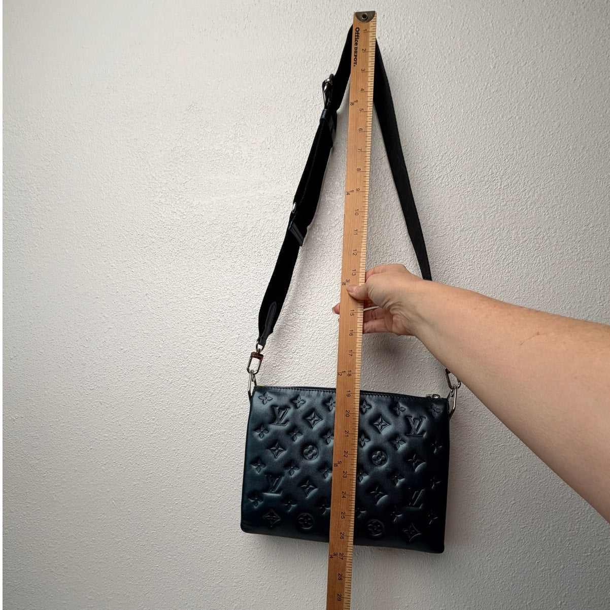 Louis Vuitton Coussin PM Metallic Blue Lambskin Crossbody Bag M21535
