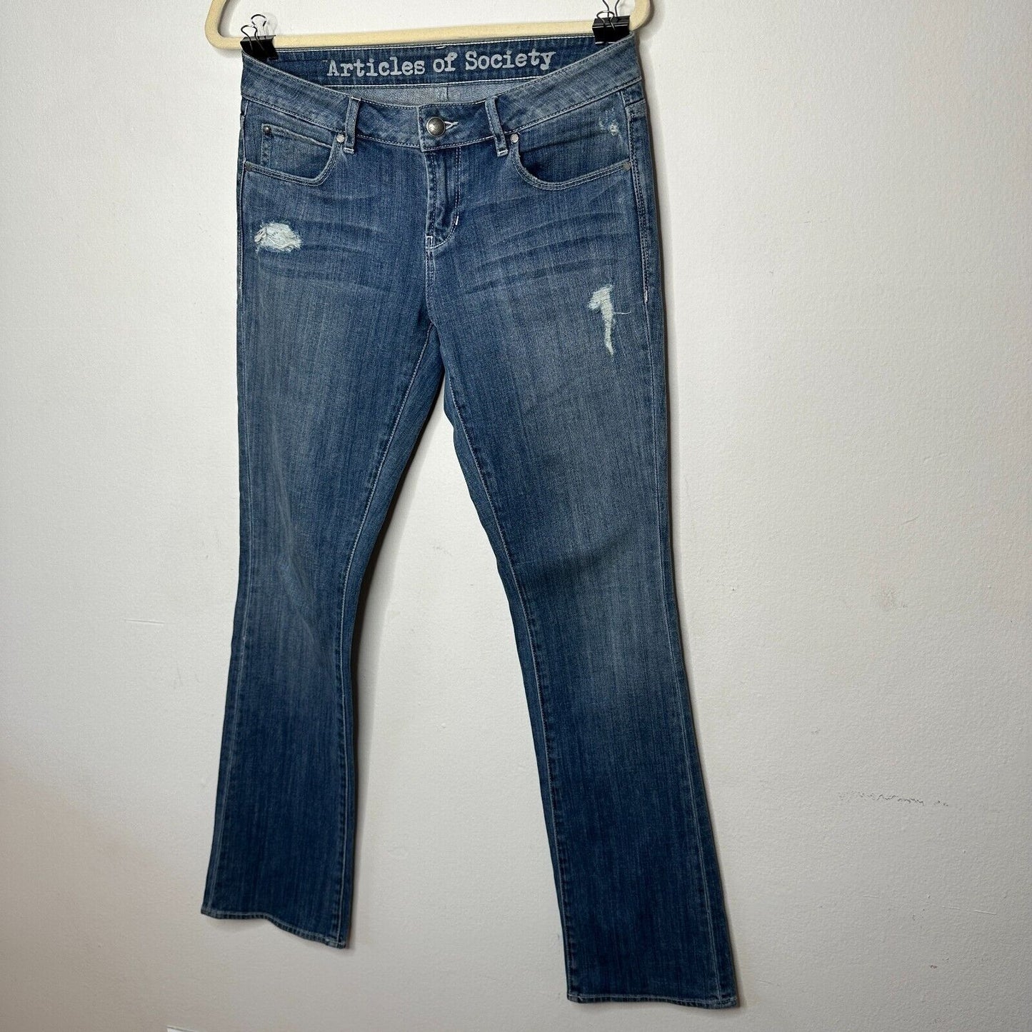 RARE Articles of Society Kendra Worn Boot Cut Distressed Jean Two Back Pockets 2