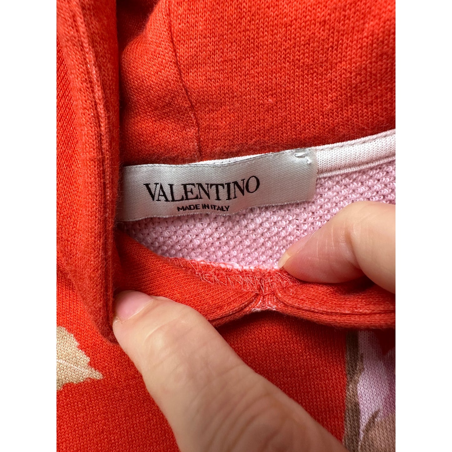 Valentino multicolor floral graphic hoodie Men’s US XL cotton-blend