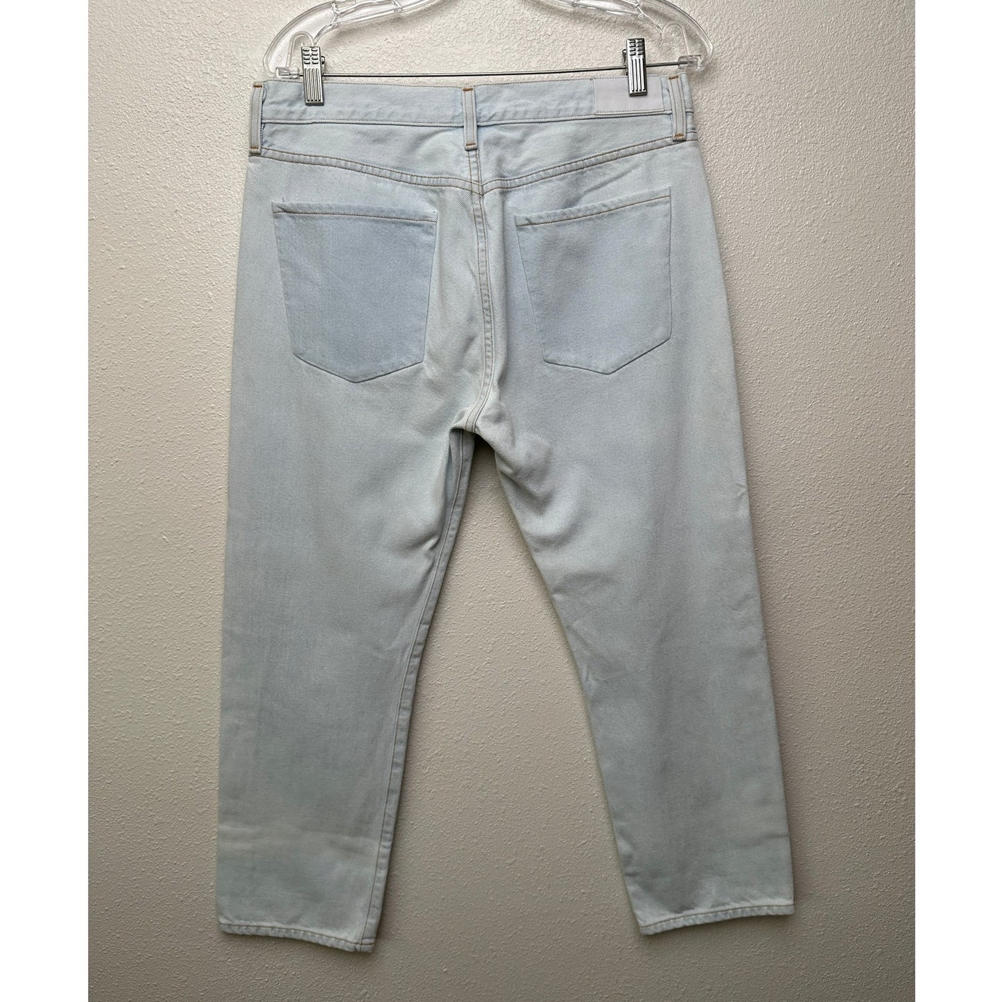 Goldsign Light Wash Straight Leg Jeans Women’s 29 Button Fly Made in USA