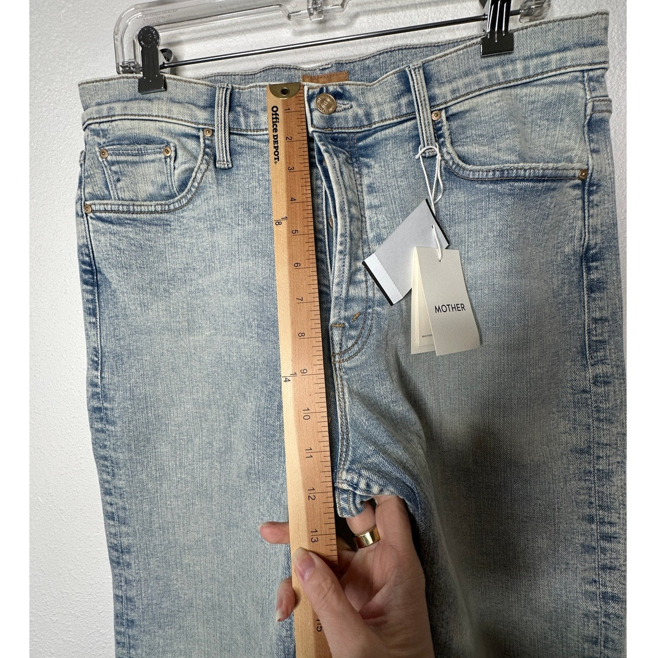NWT Mother Light Acid Wash Button Fly tomcat Marrakesh Jeans 32